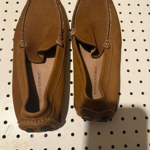 Banana Republic Brown Suede Loafers Slip-On Casual